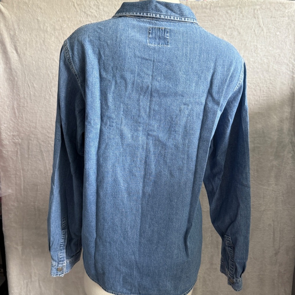 VTG Pepe Jeans London Women's Denim Jacket Sz M Full Zip medium Wash barn '94 - Picture 5 of 16